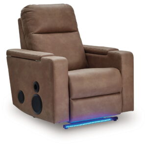 Lorrenton - Glider Power Recliner With Audio System - Caramel