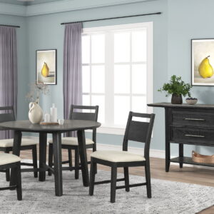Sable Crest - 5 Piece Round Dining Table & 4 Chairs - Natural
