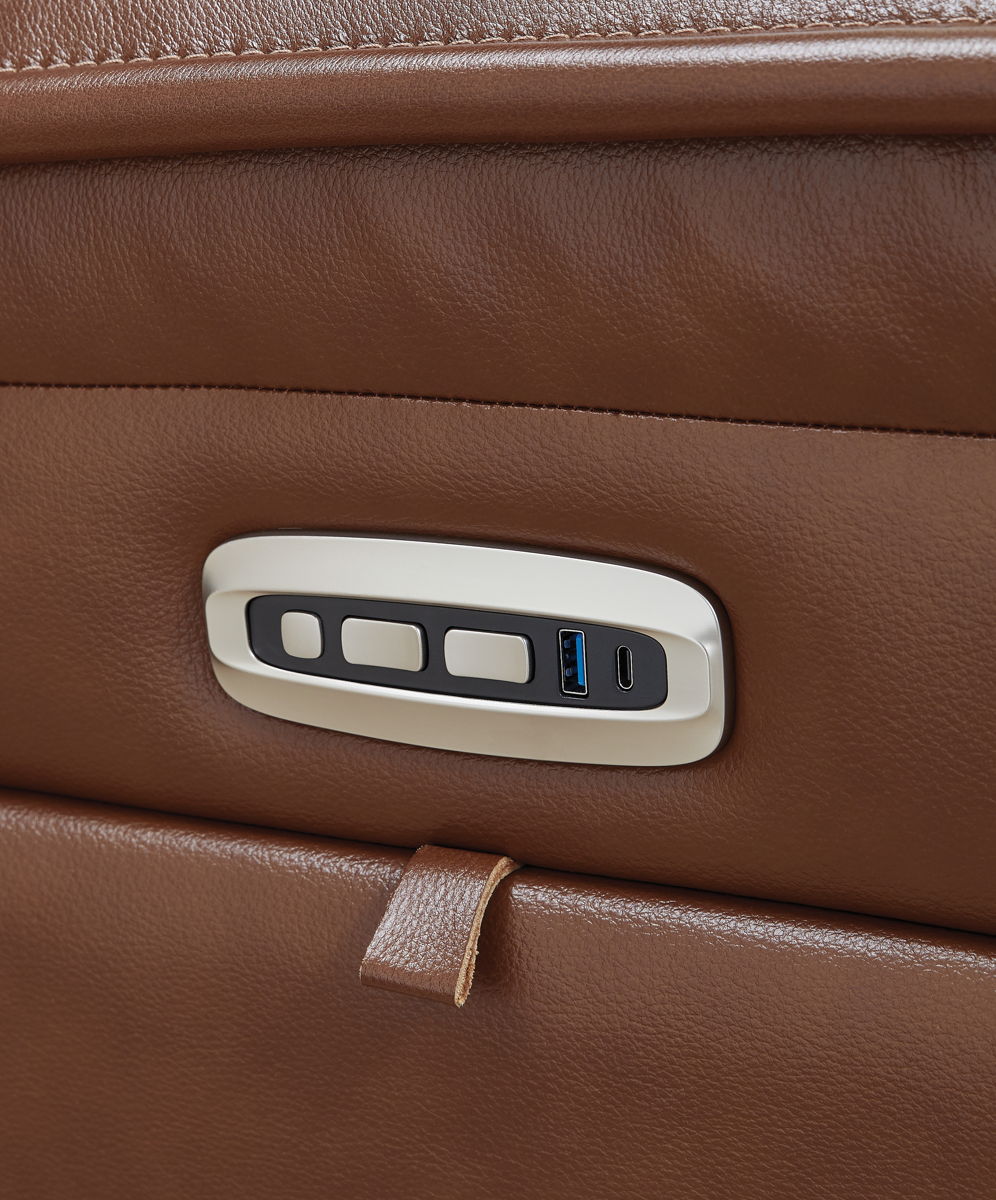 Healy Pier - Power Reclining Sofa / Adj Headrest - Chocolate - Image 6