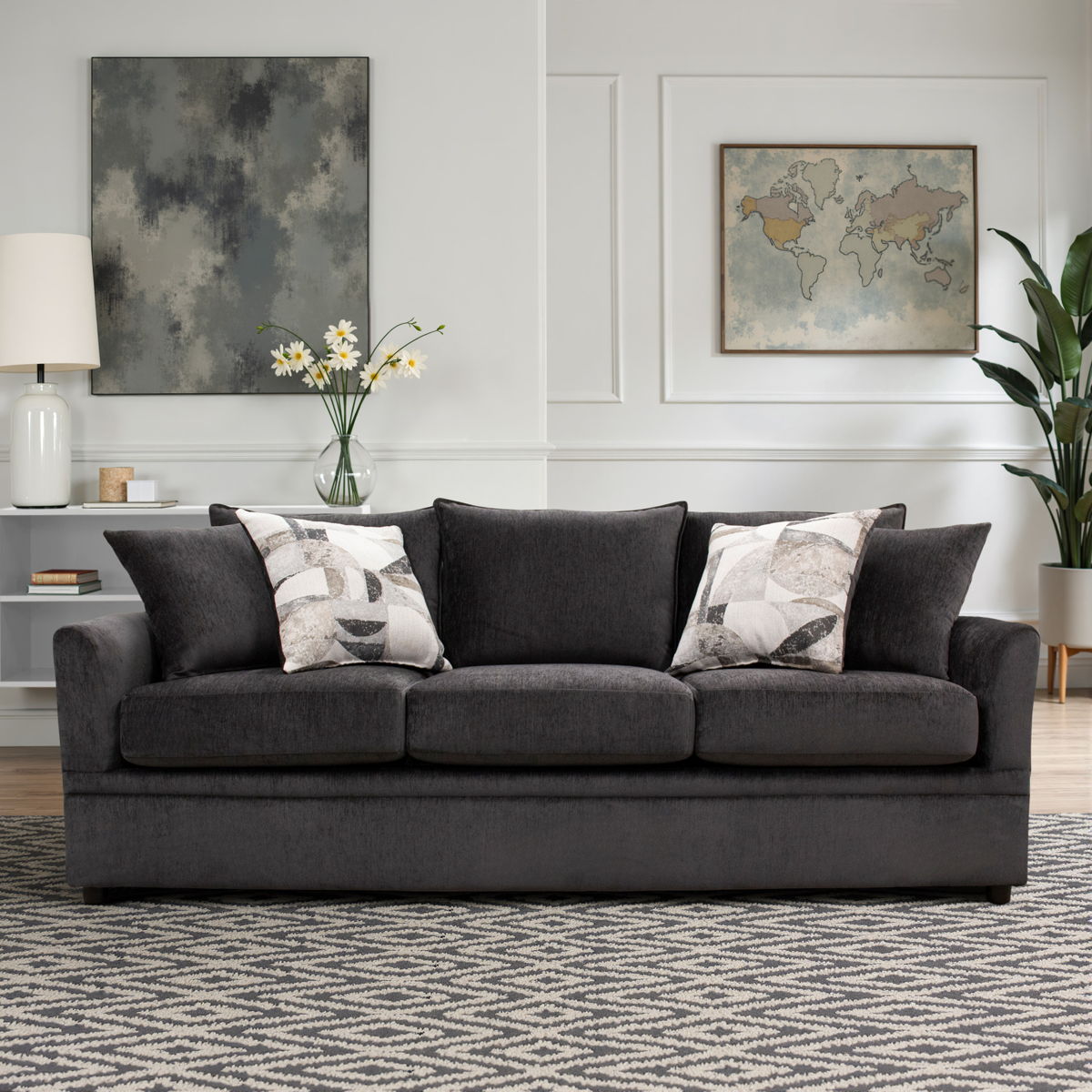 Sylvie - Sofa With 4 Accent Pillows - Image 7
