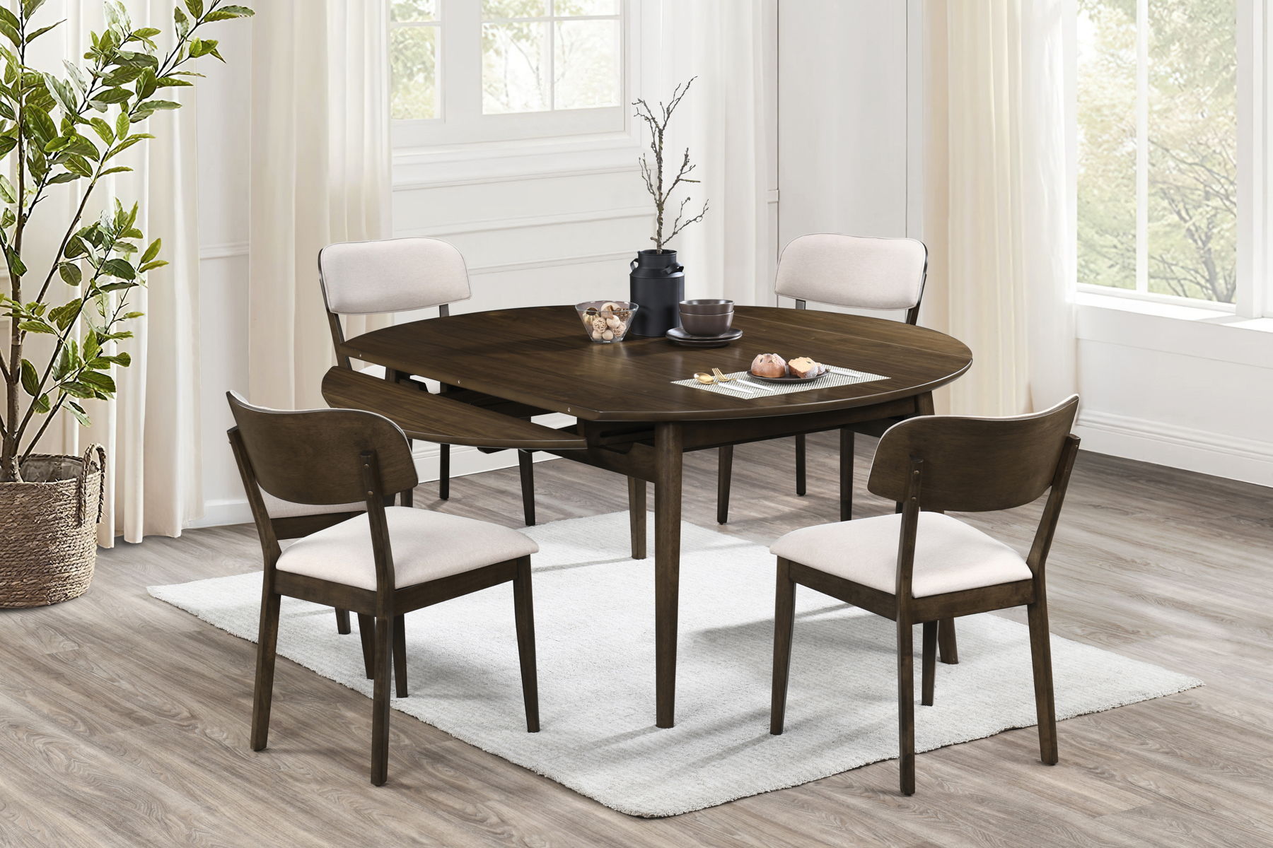 Rex - 65" Round Dining Table Set - Image 8