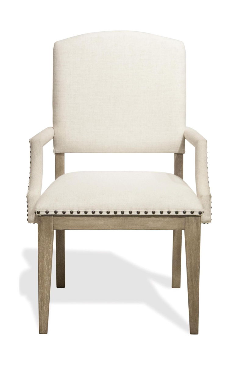Myra - Upholstered Arm Dining Chair (Set of 2) - Natural
