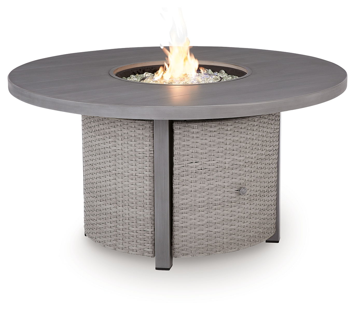 Half Moon Beach - Round Fire Pit Table - Gray - Image 6