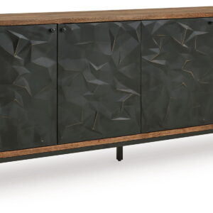 Dorannby - Accent Cabinet - Black / Brown