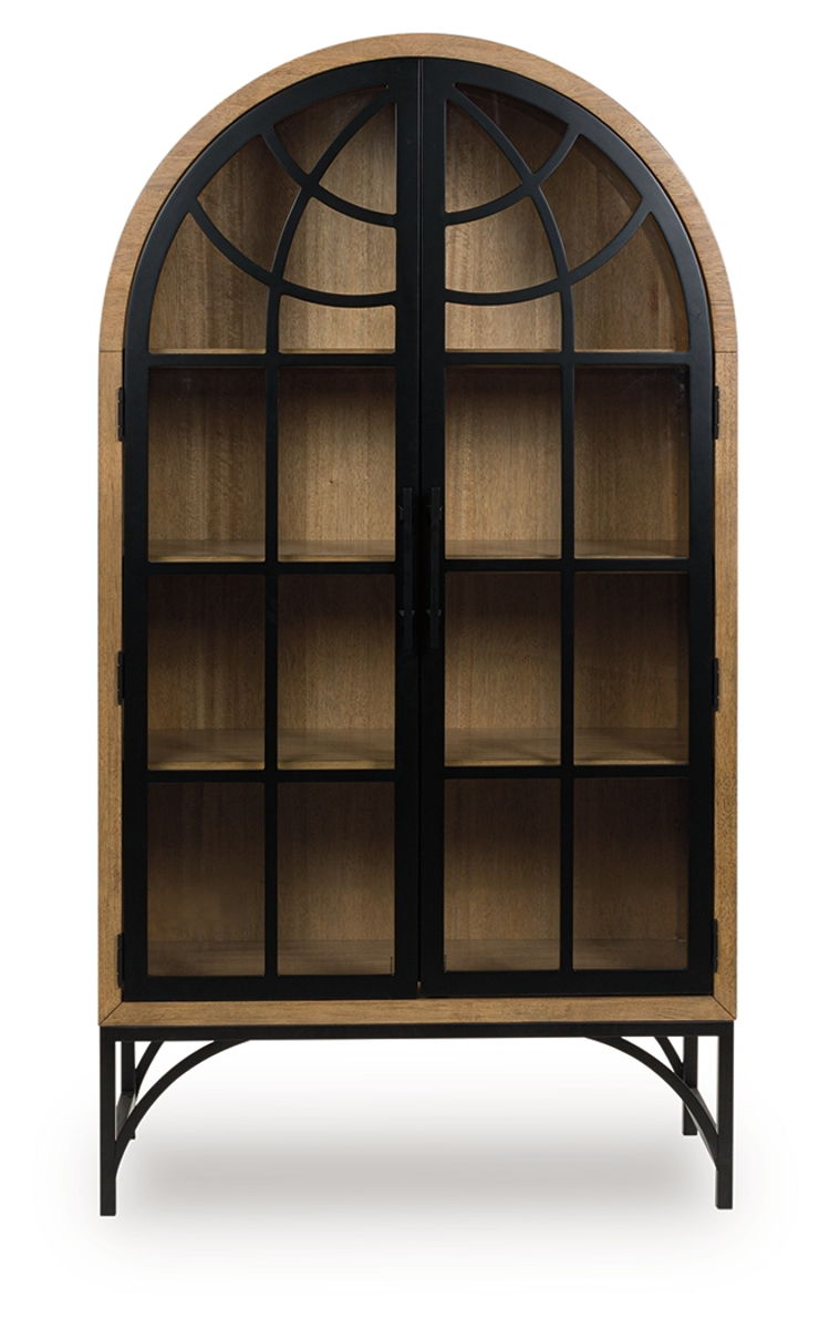Gwenwich - Accent Cabinet - Natural / Black - Image 3