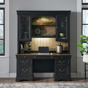 Meritage - Credenza & Hutch - Black