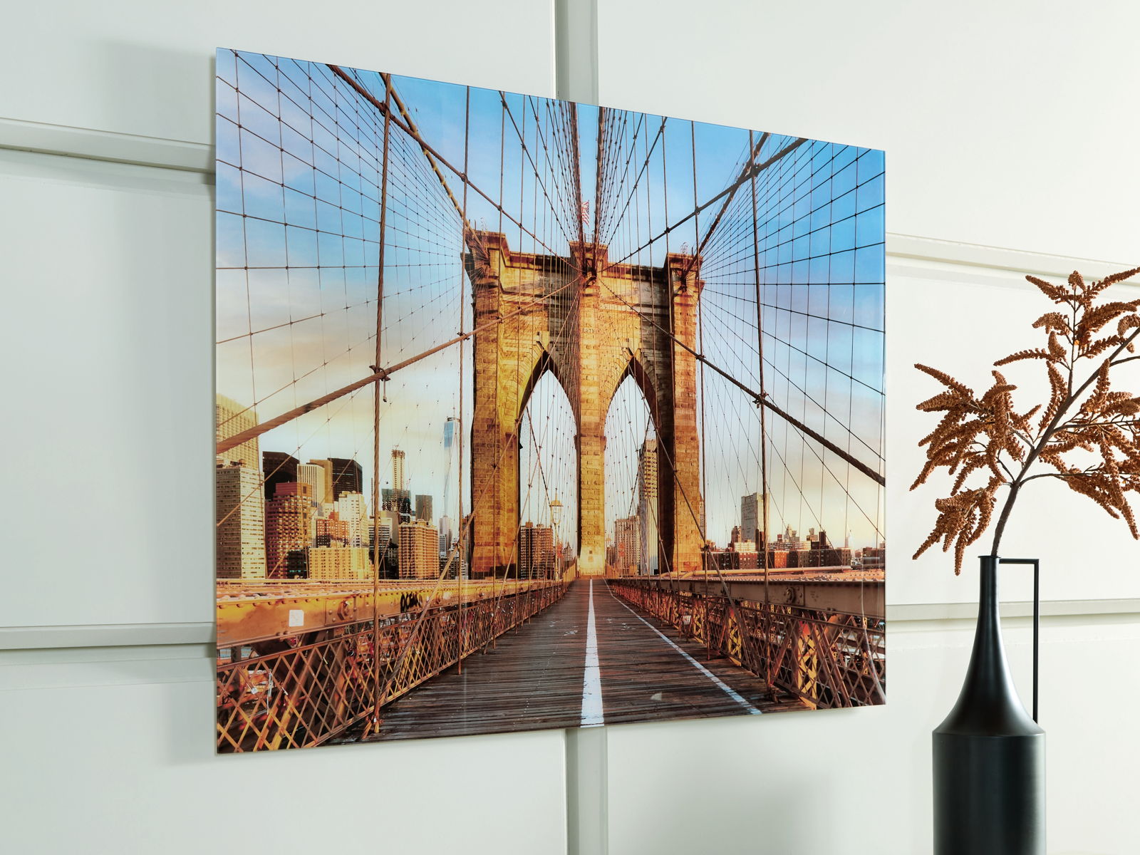 Shayward - Wall Art - Blue / Amber - Image 4