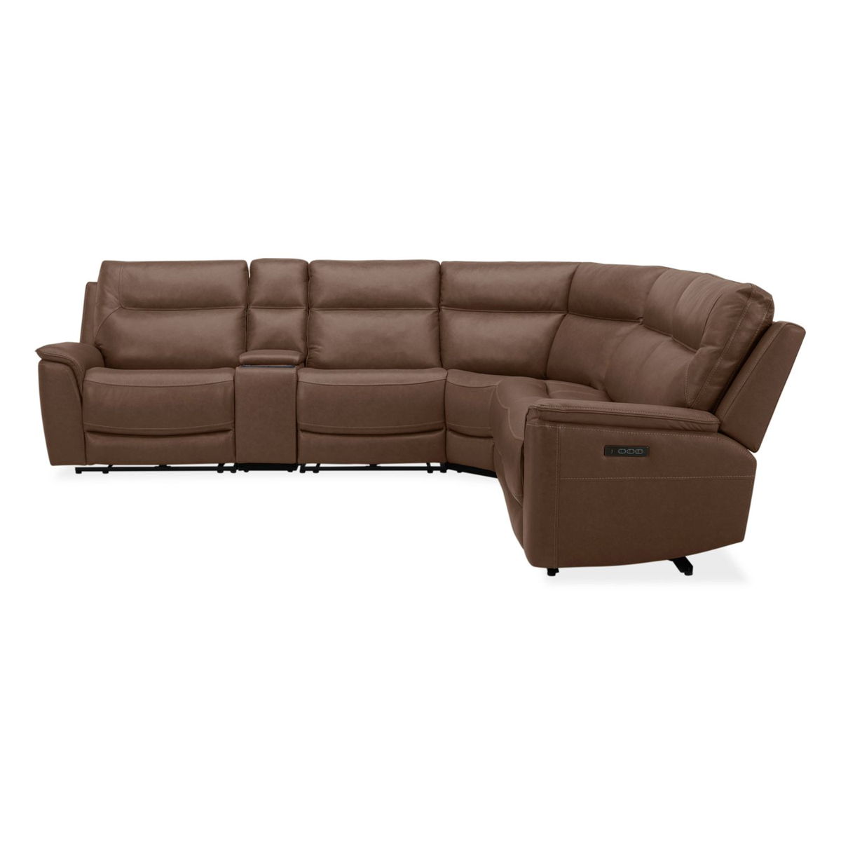 Collins - 6 Piece Sectional - York Chestnut - Image 2