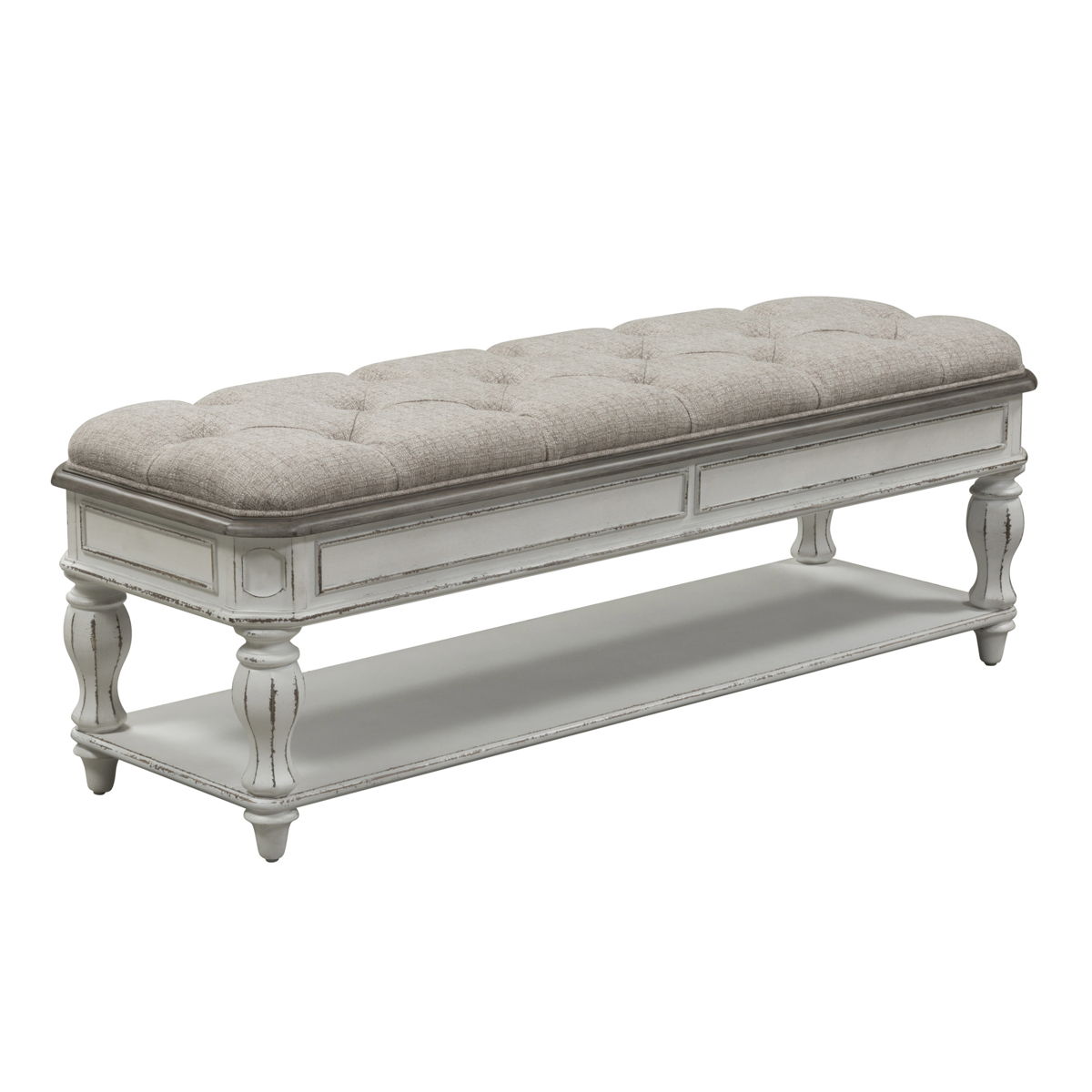 Magnolia Manor - Bed Bench - White - Image 6