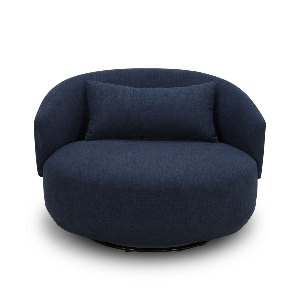 Haley - Upholstered Swivel Cuddler Chair - Image 8