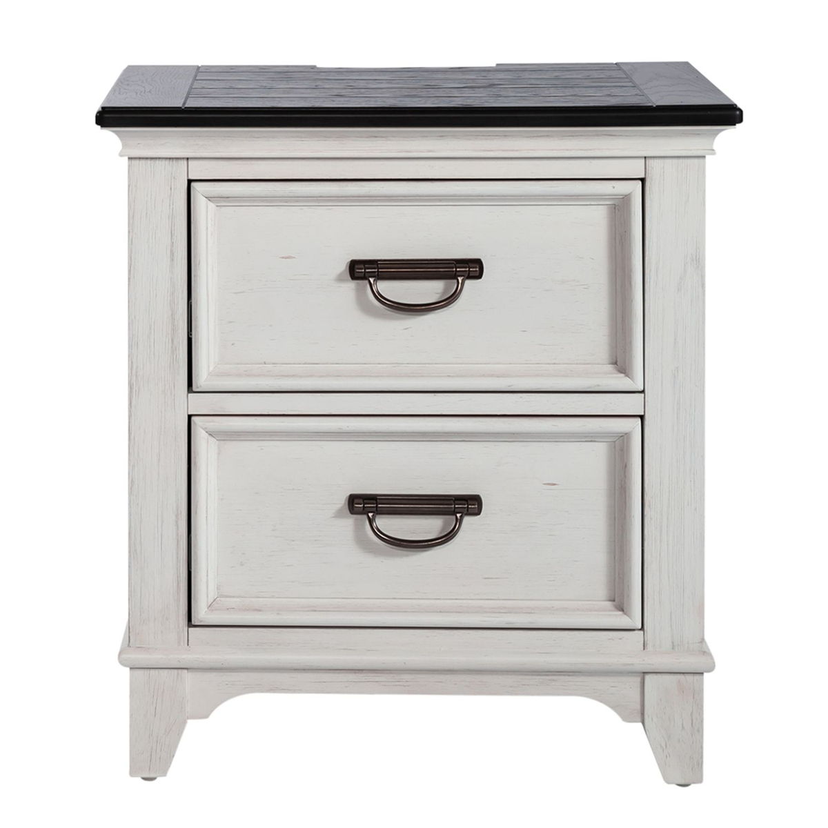 Allyson Park - 2 Drawer Nightstand With Charging Station - White - Image 2