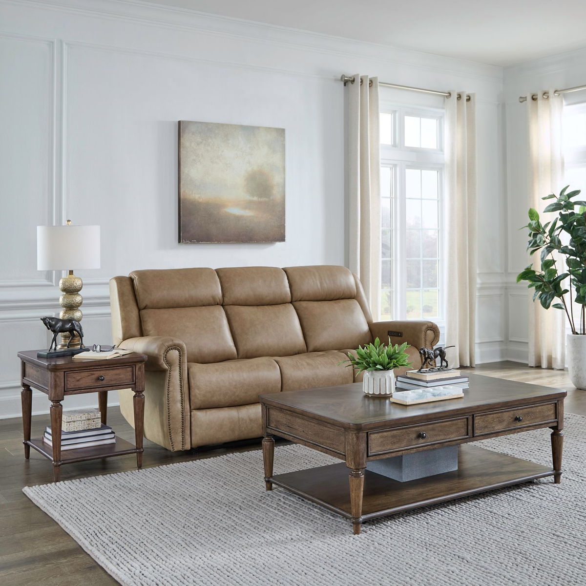 Harrison Heights - 3 Piece Set (Cocktail Table And 2 End Tables) - Brown