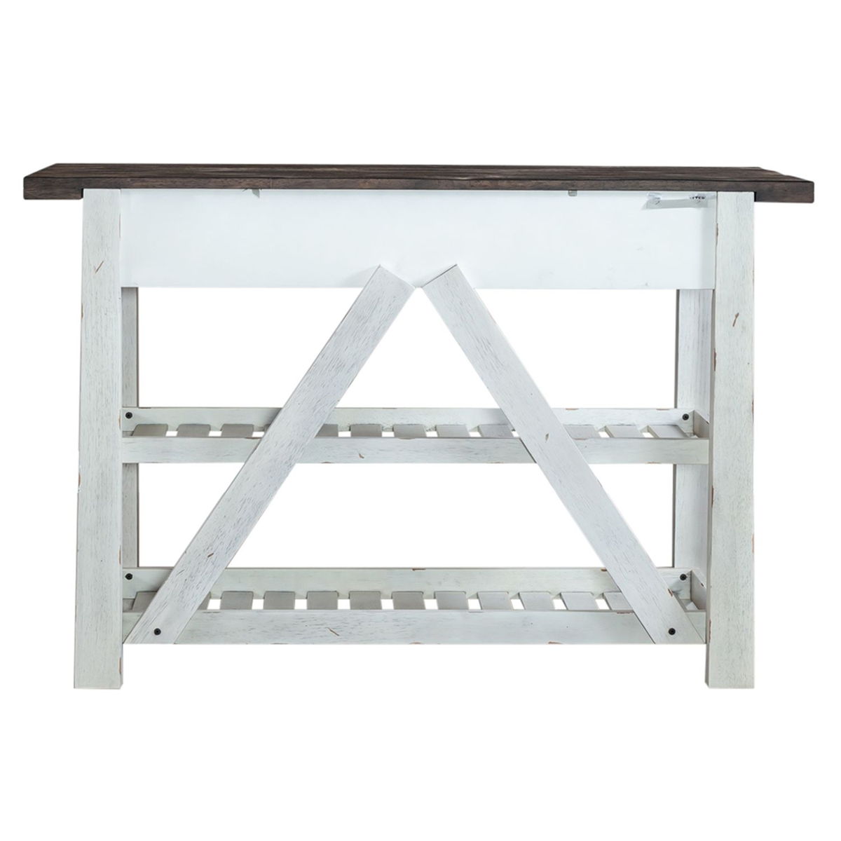 Farmhouse - Server - Two Tone White / Wood Tone - Image 3