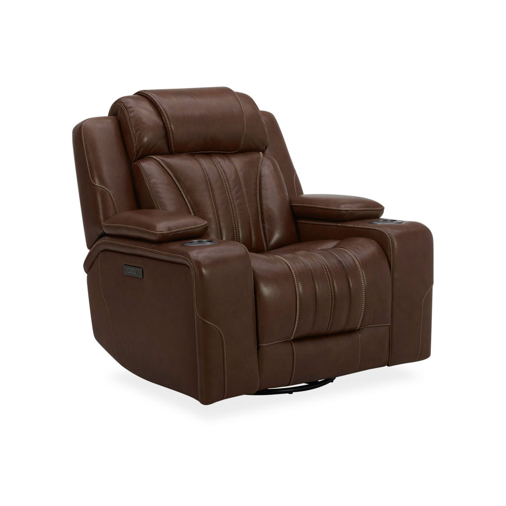 Caswell - Swivel Glider Recliner P2 - Brown - Image 8