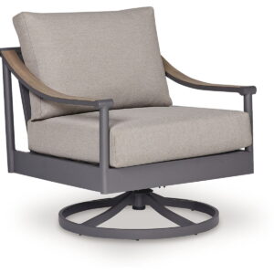 Ocean Beach - Swivel Lounge With Cushion - Gray