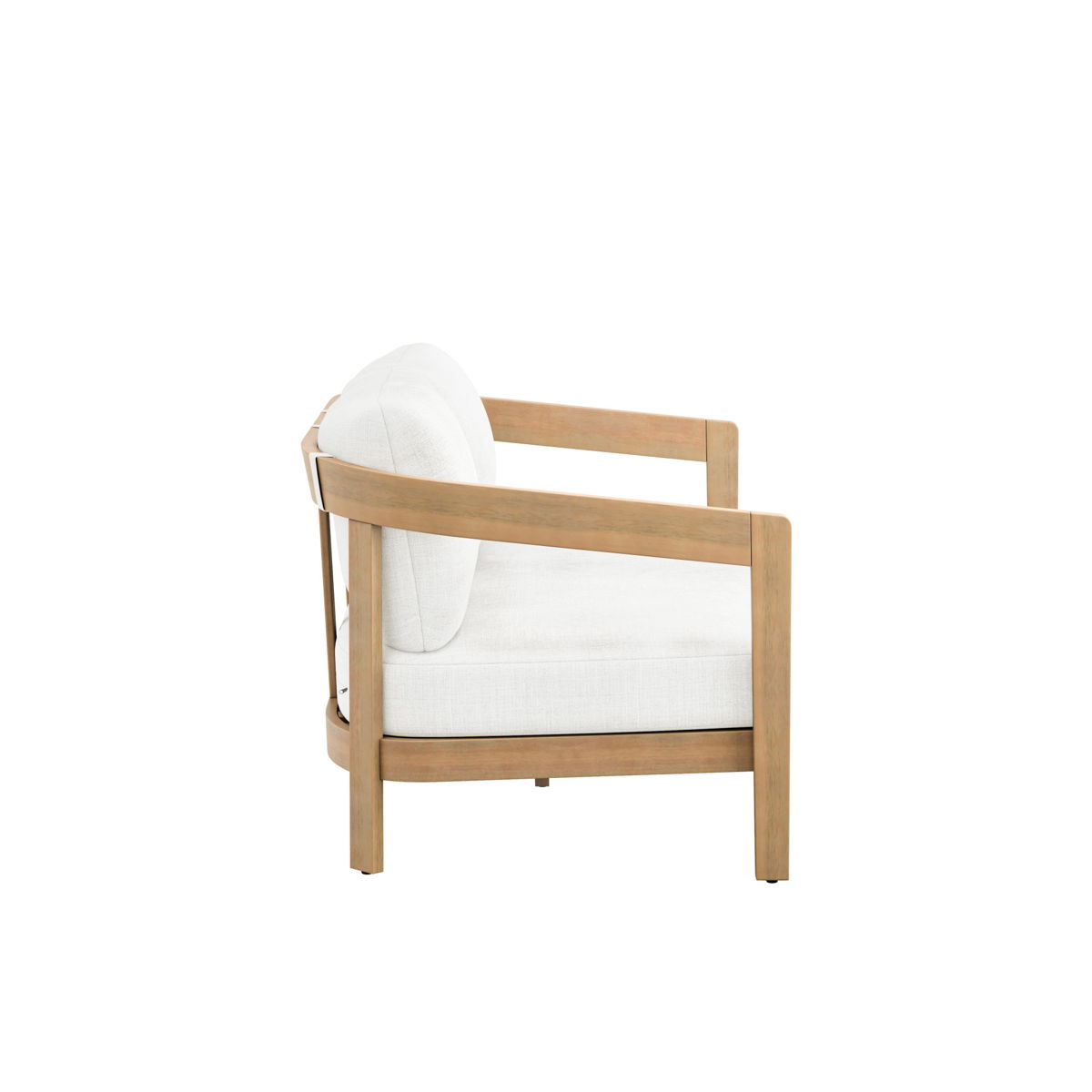 Wesley - Patio Loveseat With Cushions - White - Image 7