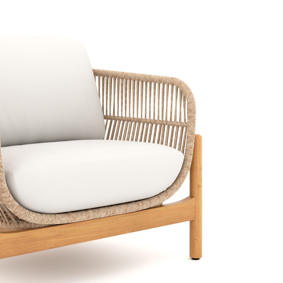 Solstice - Rope Club Chair - Linen Beige - Image 3