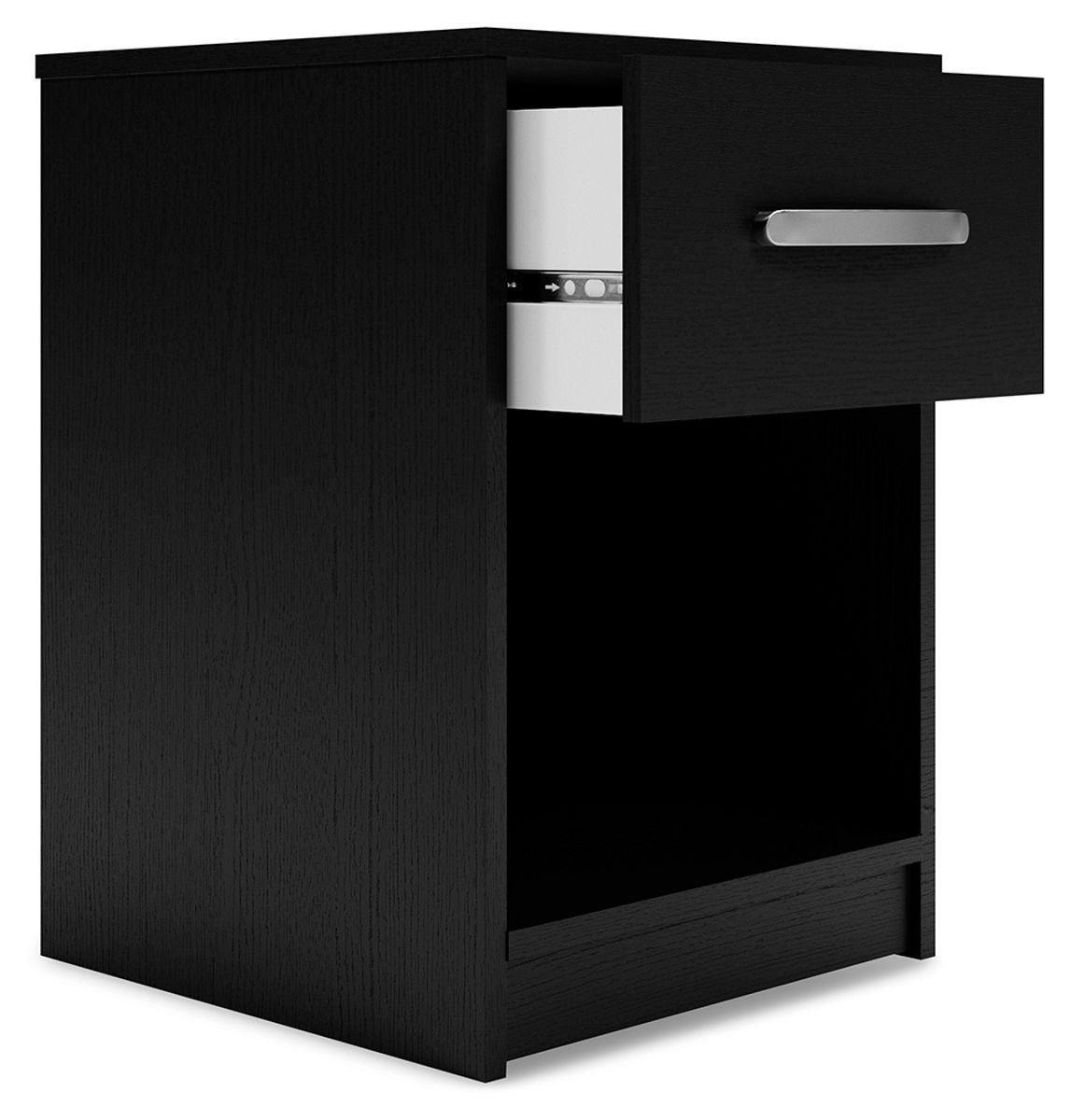 Finch - One Drawer Night Stand - 23" Height - Black - Image 2