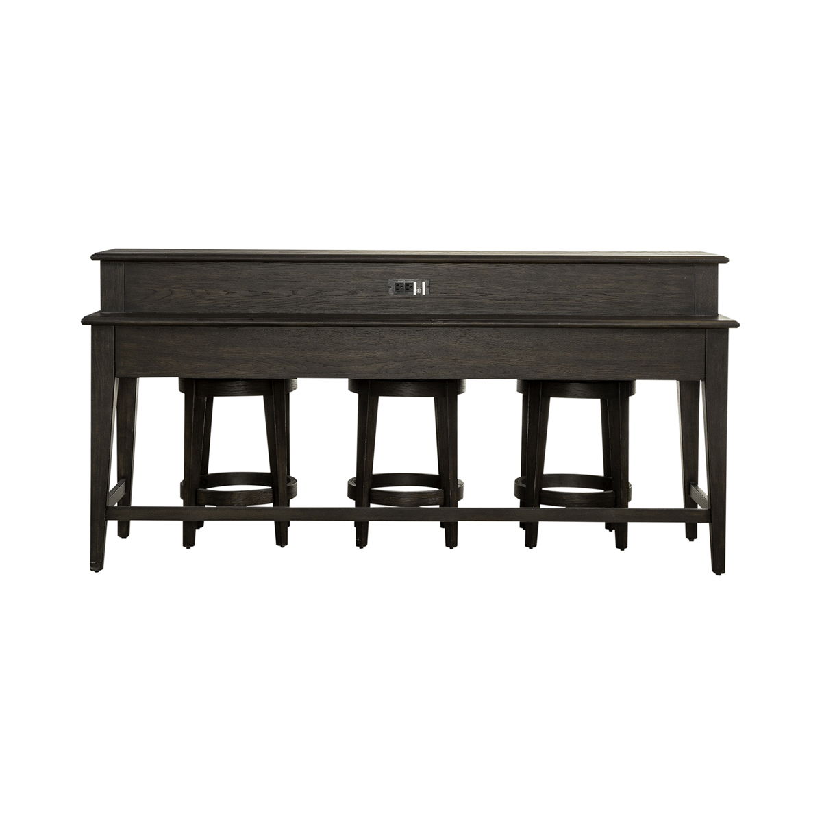 Mill Creek - 4 Piece Console Set (Bar Console & 3 Stools) - Peppercorn - Image 9