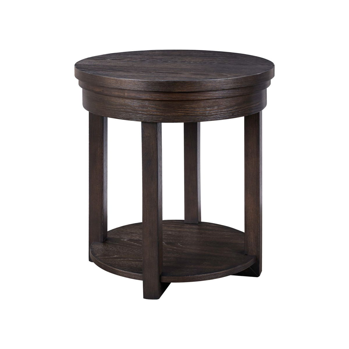Weston - Round End Table - Peppercorn - Image 2