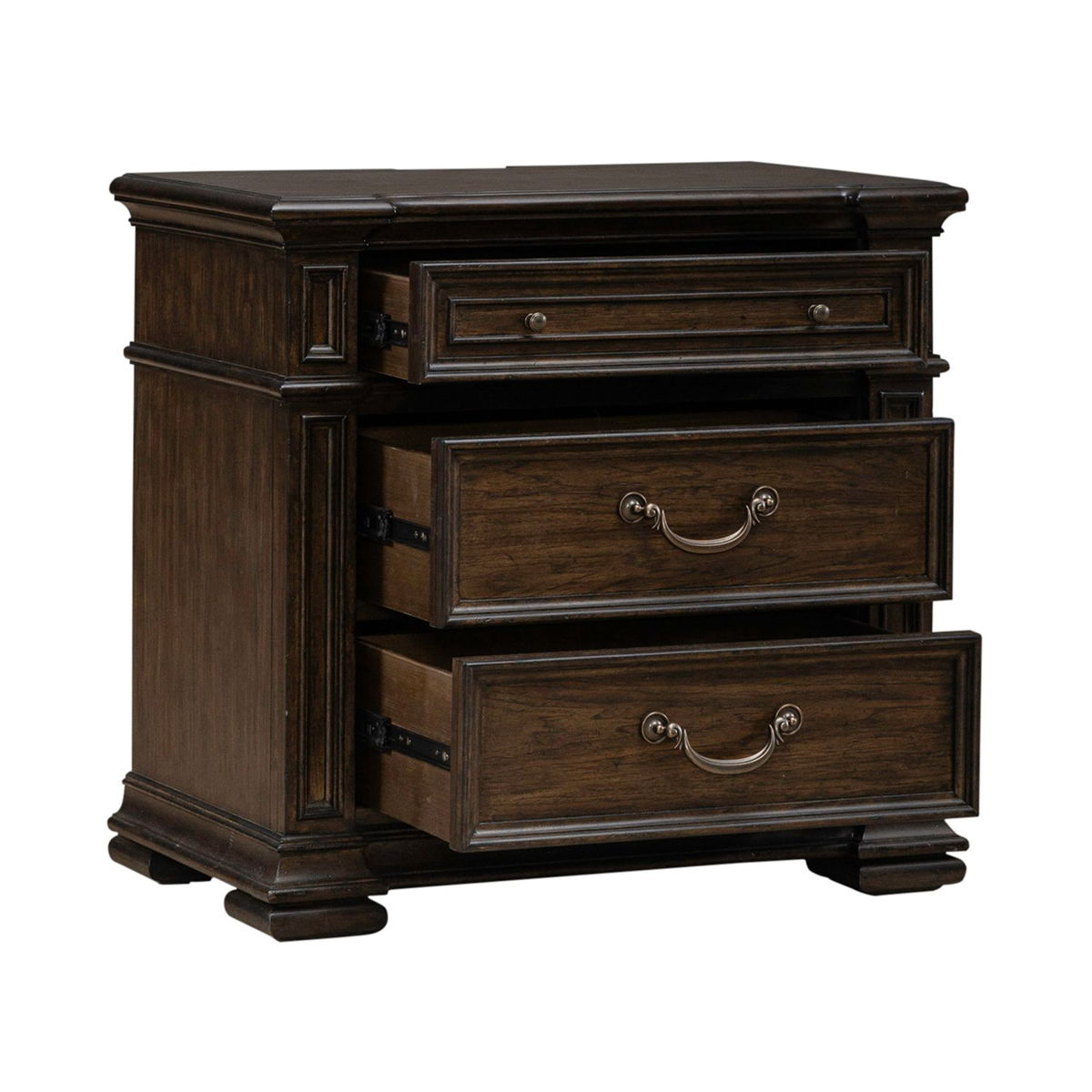Provence Park - Nightstand With Charging Station - Chateau Brown - Image 12