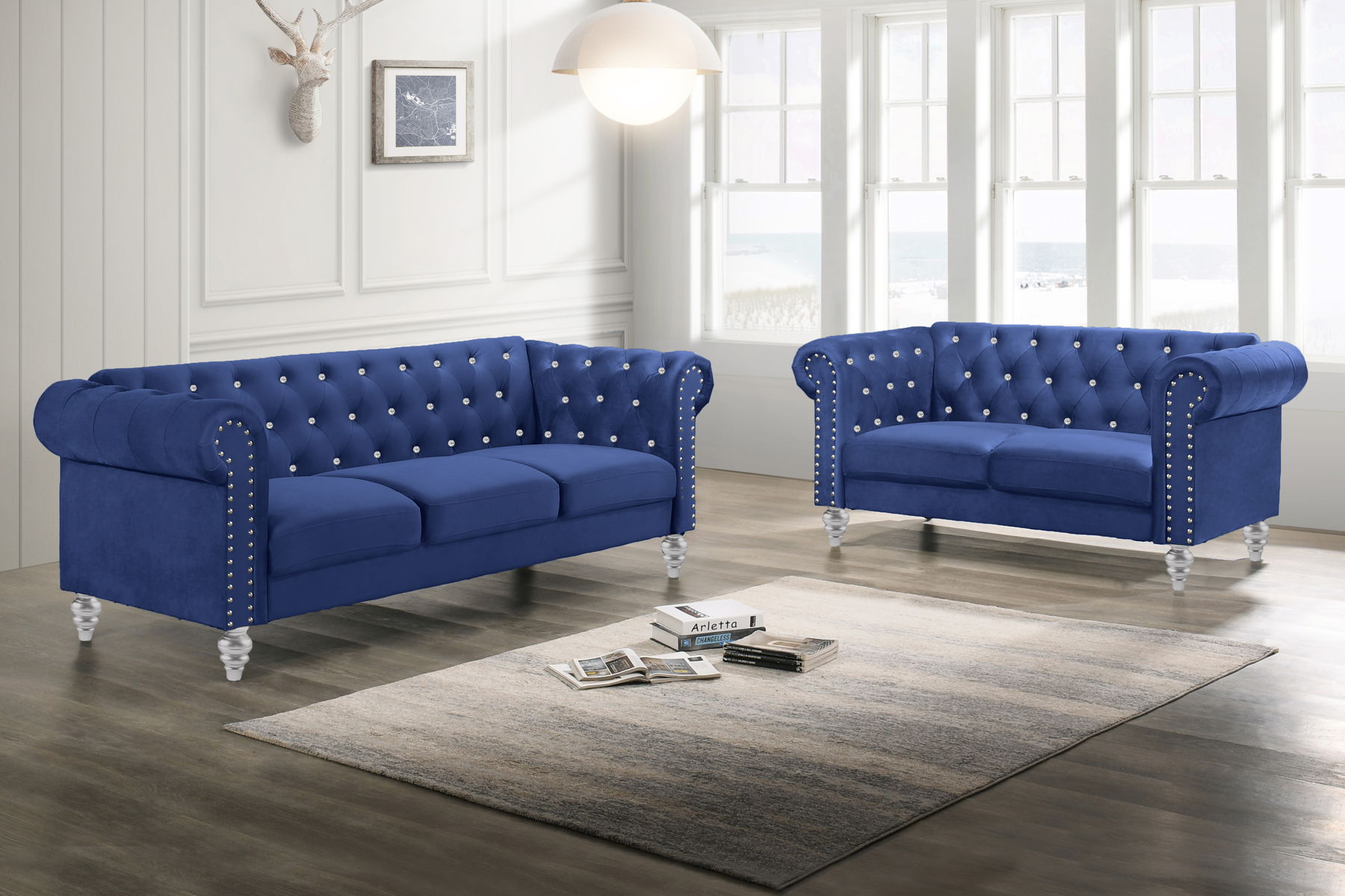 Emma - Crystal Loveseat - Image 4