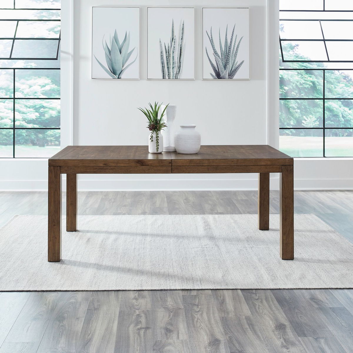 Shaker Lakes - Rectangular Leg Table - Harvest Brown - Image 2