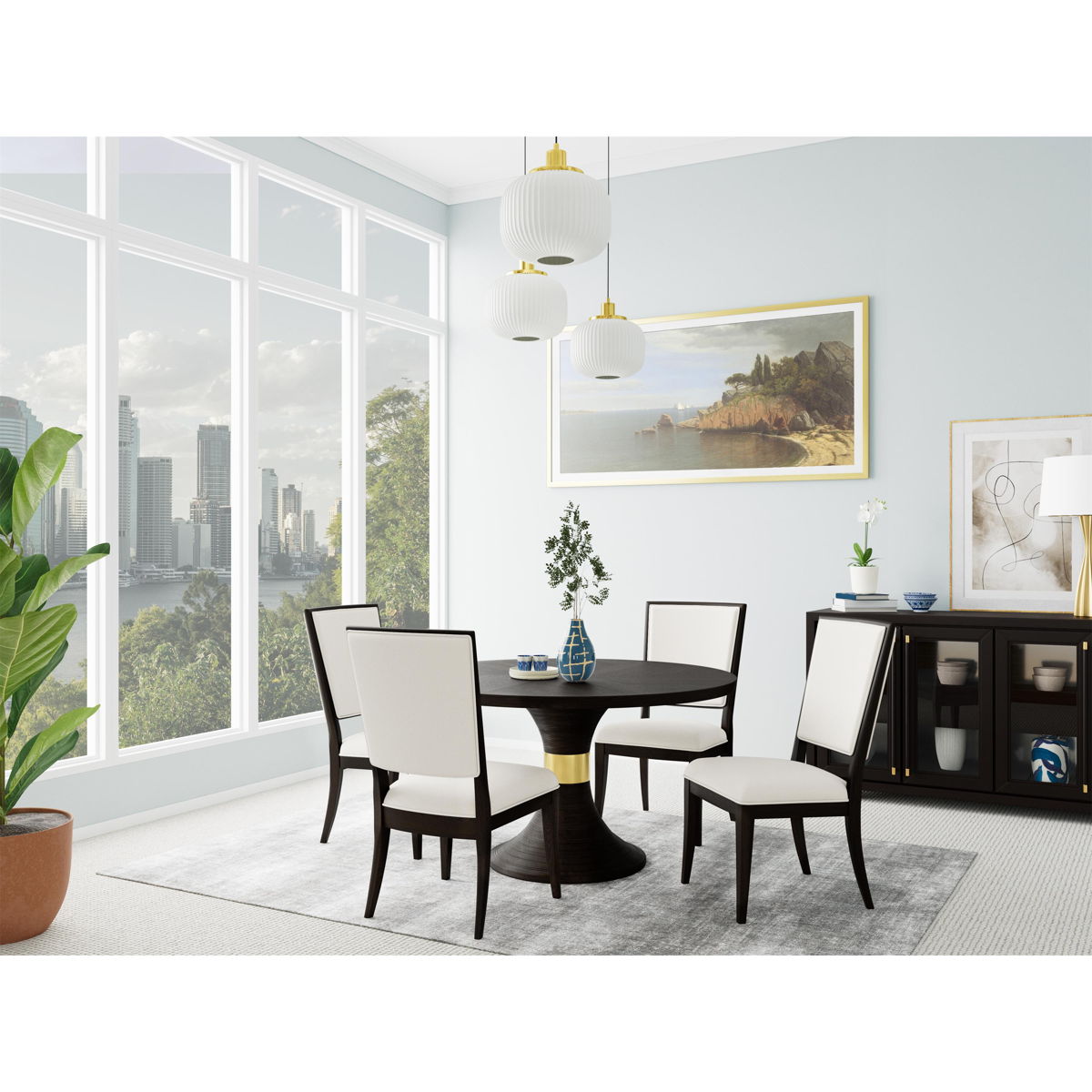 Lydia - Display Sideboard - Dark Brown - Image 7