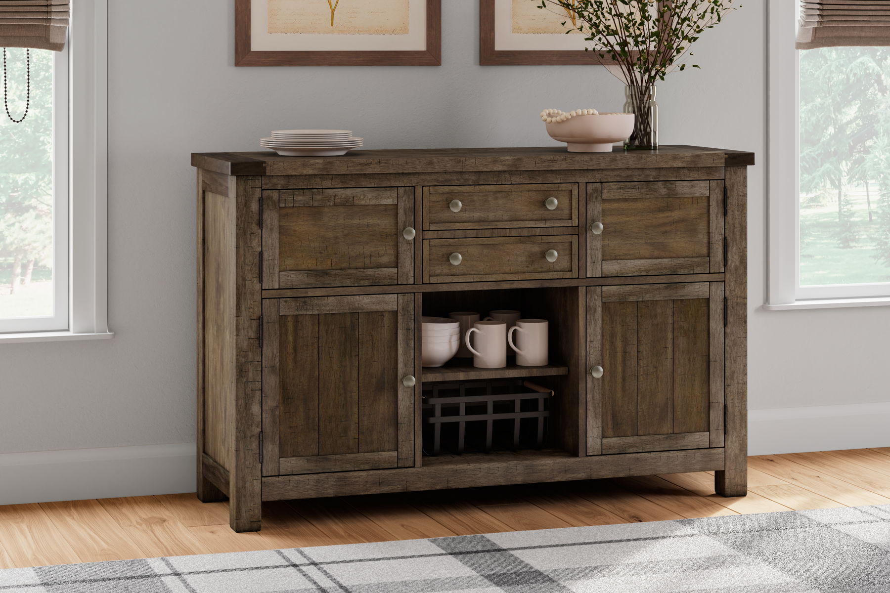 Moriville - Dining Room Server - Grayish Brown - Image 8