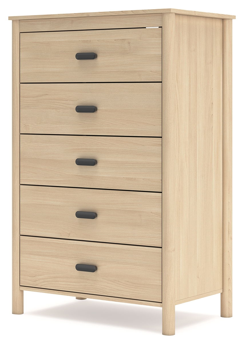 Cabinella - Five Drawer Chest - Tan - Image 9