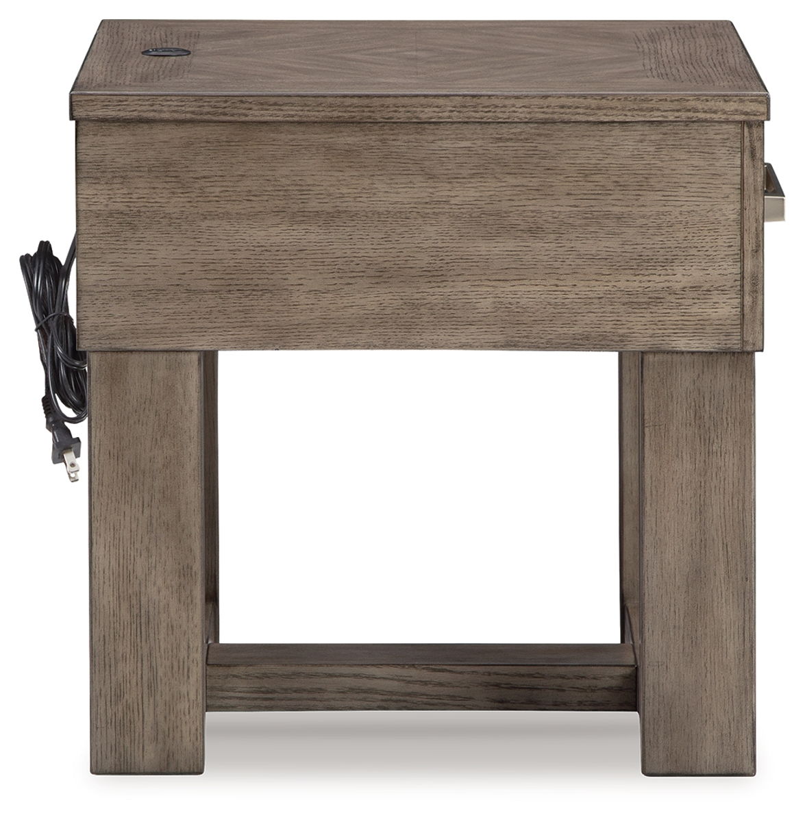 Loyaska - Rectangular End Table - Grayish Brown - Image 7