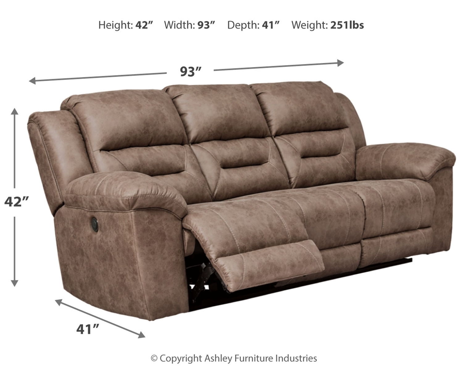 Stoneland - Power Reclining Sofa - Image 11