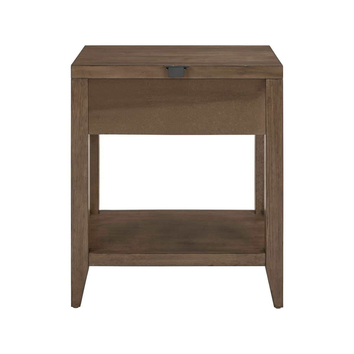 Shaker Lakes - Open Nightstand With Charging Station - Harvest Brown - Image 6