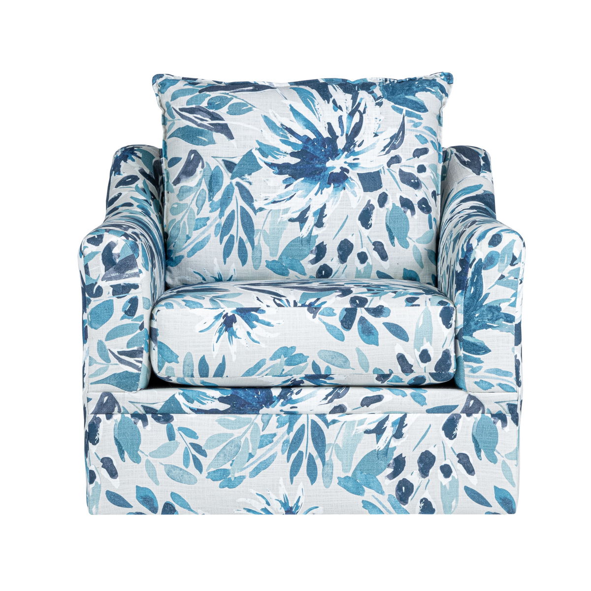 Sylvie - Swivel Chair - Blue / White - Image 7