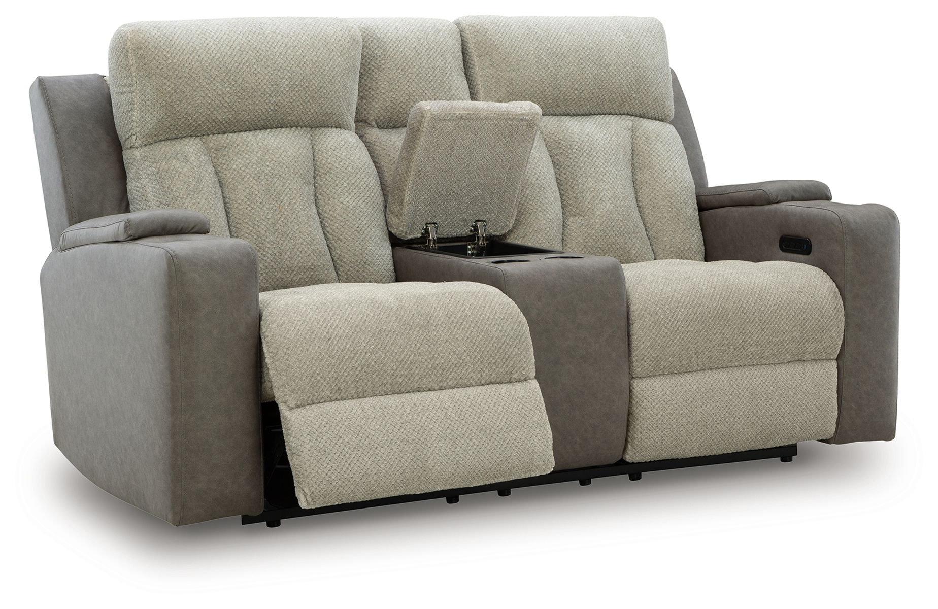 WhipLash - Power Reclining Loveseat With Console / Adj Headrest - Sisal - Image 2