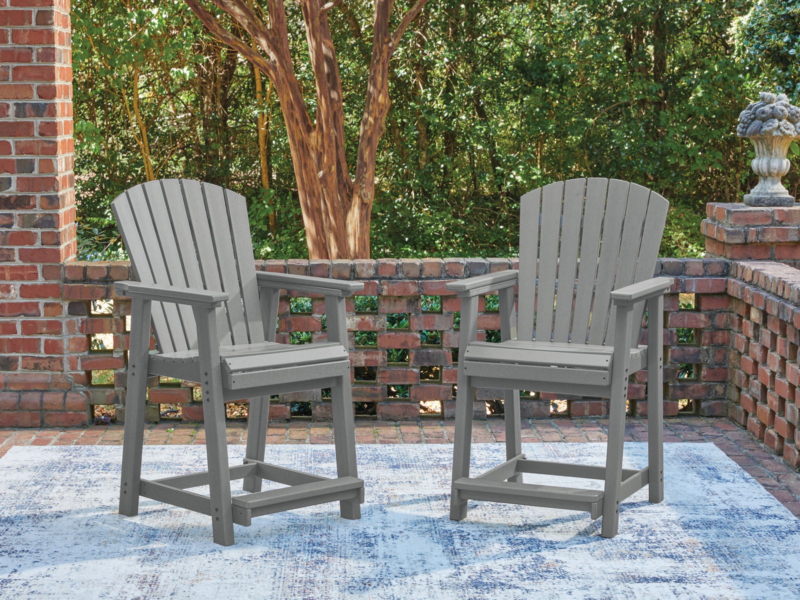 Sanctuary Beach - Barstool (Set of 2) - Dark Gray - Image 5