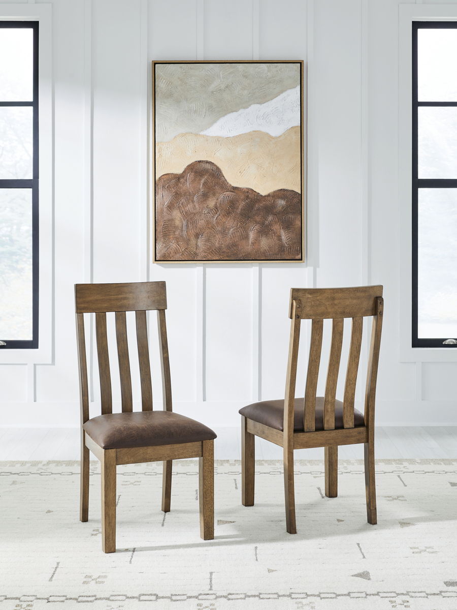 Urbinforte - Dining Upholstered Side Chair (Set of 2) - Light Brown - Image 7