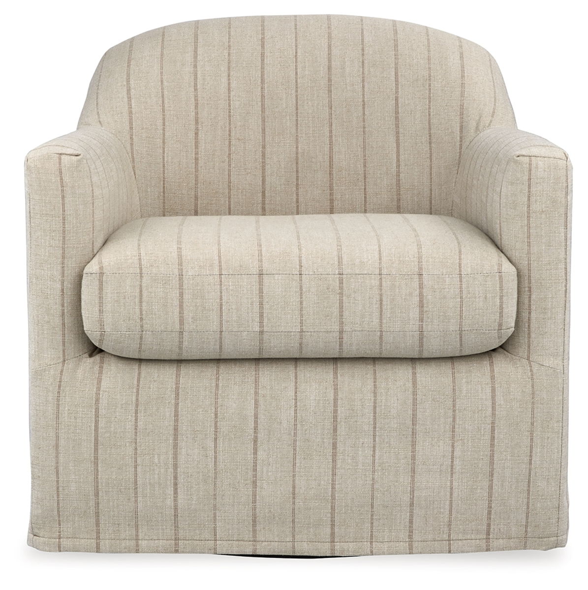 Valwick - Swivel Accent Chair - Cream / Brown - Image 4