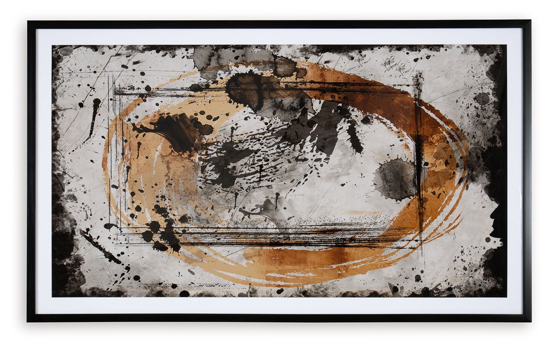 Clefting - Wall Art - Black / Caramel / Tan - Image 7