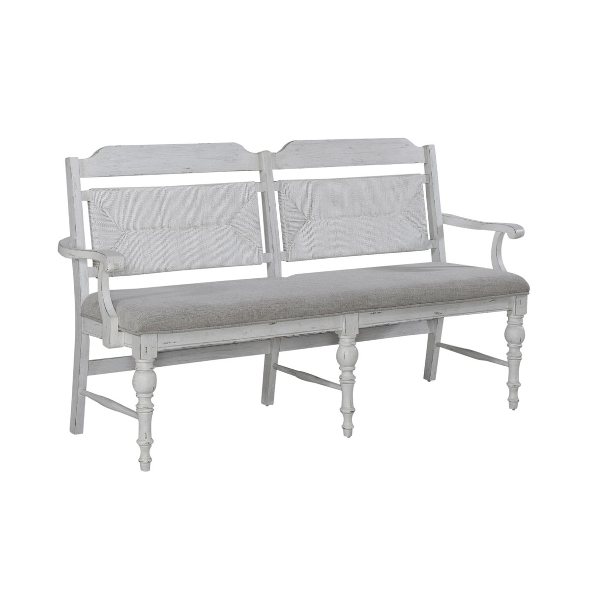 River Place - Panel Back Bench (RTA) - White - Image 10