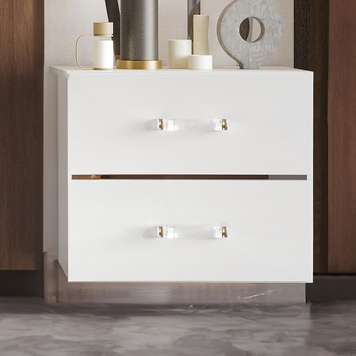 Europa - Nightstand - White - Image 7