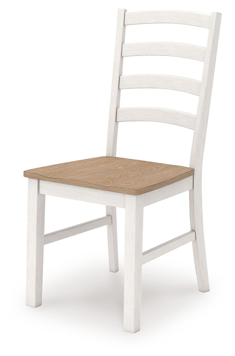 Purlaney - Dining Room Side Chair (Set of 2) - Antique White / Natural - Image 5