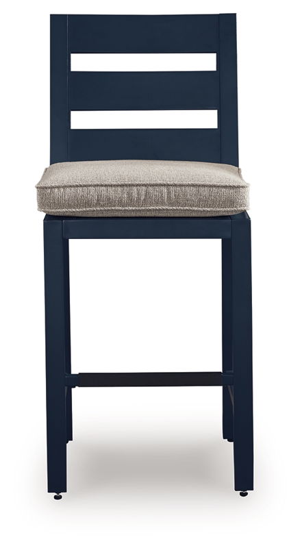 East Beach - Barstool (Set of 2) - Blue - Image 4
