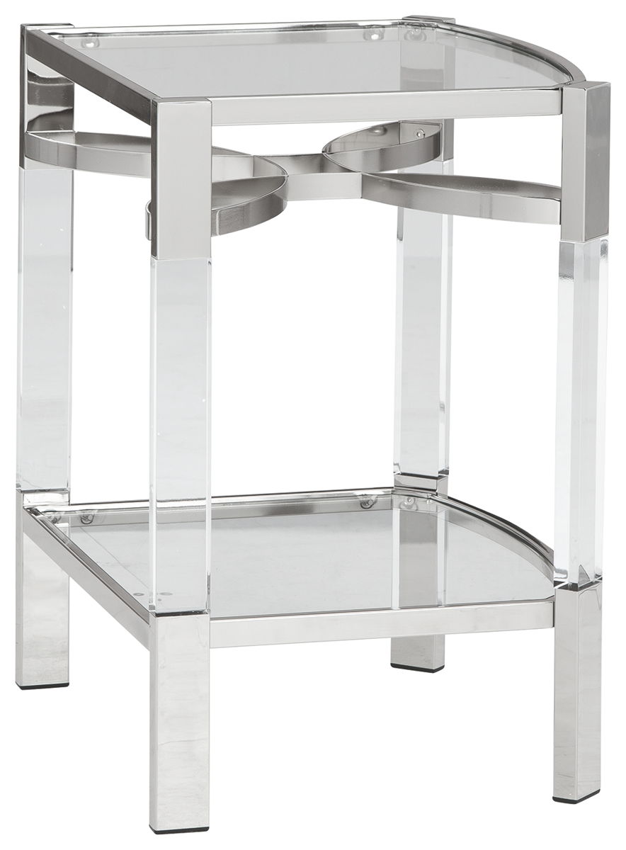 Chaseton - Accent Table - Clear / Silver Finish - Image 4