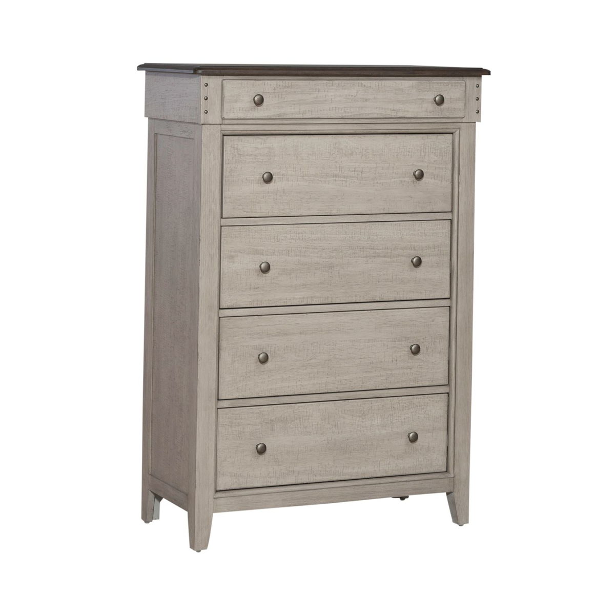 Ivy Hollow - 5 Drawer Chest - Weathered Linen / Dusty Taupe - Image 4