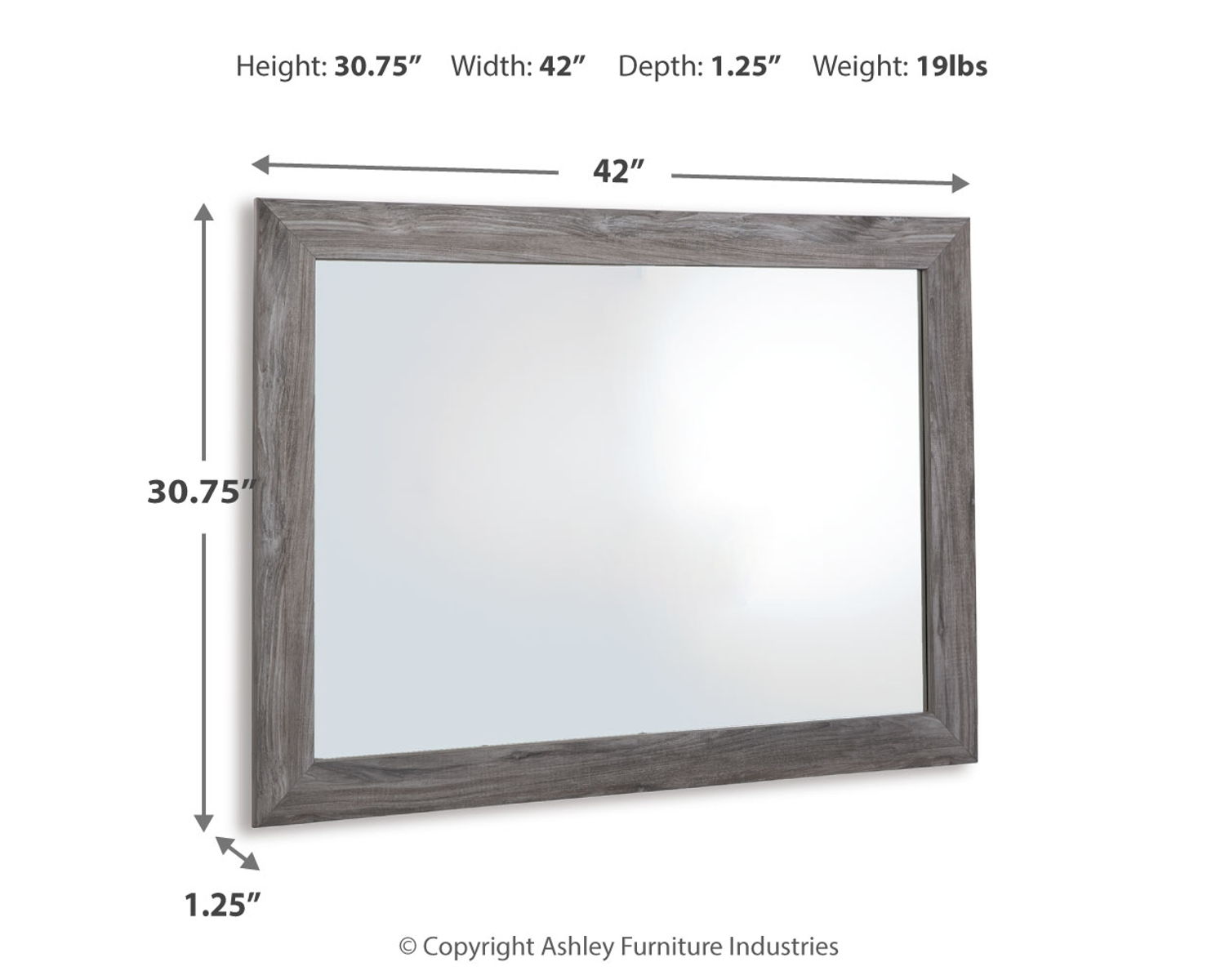 Bronyan - Bedroom Mirror - Dark Gray - Image 2