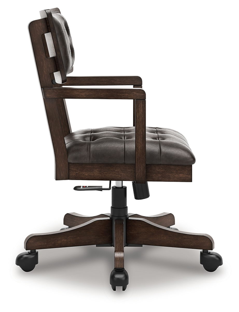 Breckington - Home Office Desk Chair - Dark Brown - Image 2