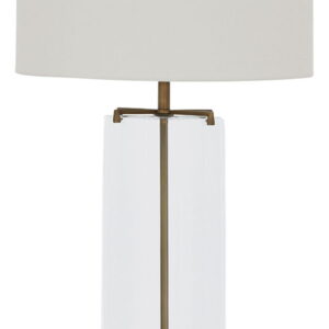 Gizeh - Glass Table Lamp - Clear / Gold Finish