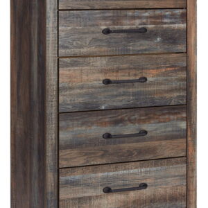 Drystan - Five Drawer Chest - Brown / Beige