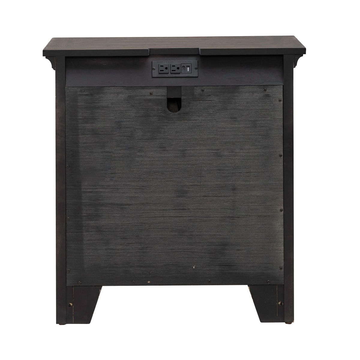 Paradise Valley - Nightstand With Charging Station - Saddle Brown - Image 3
